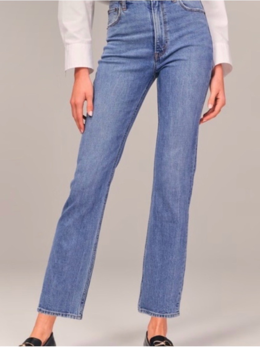 Abercrombie & Fitch Ankle Straight Ultra High Rise Curve Love 6s